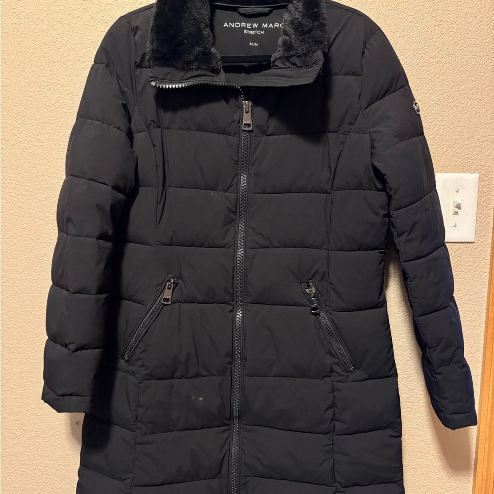 Andrew Marc Women's Black Quilted Puffer Jacket